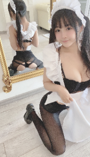 12-桜井宁宁-Cosplay-双马尾黑丝女仆[62P-275M]