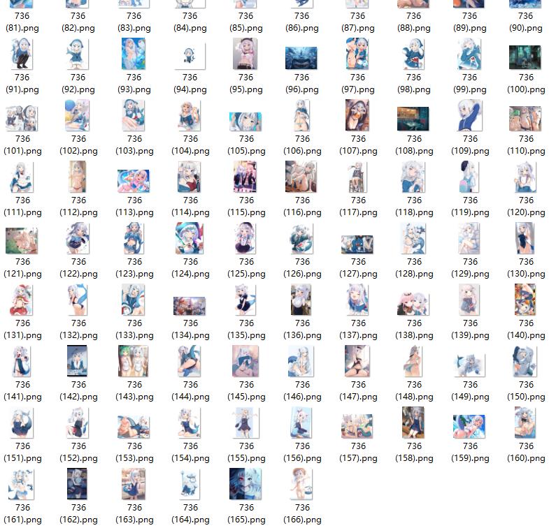 736-鲨鱼娘GawrGura-图片合集[166P-404M]