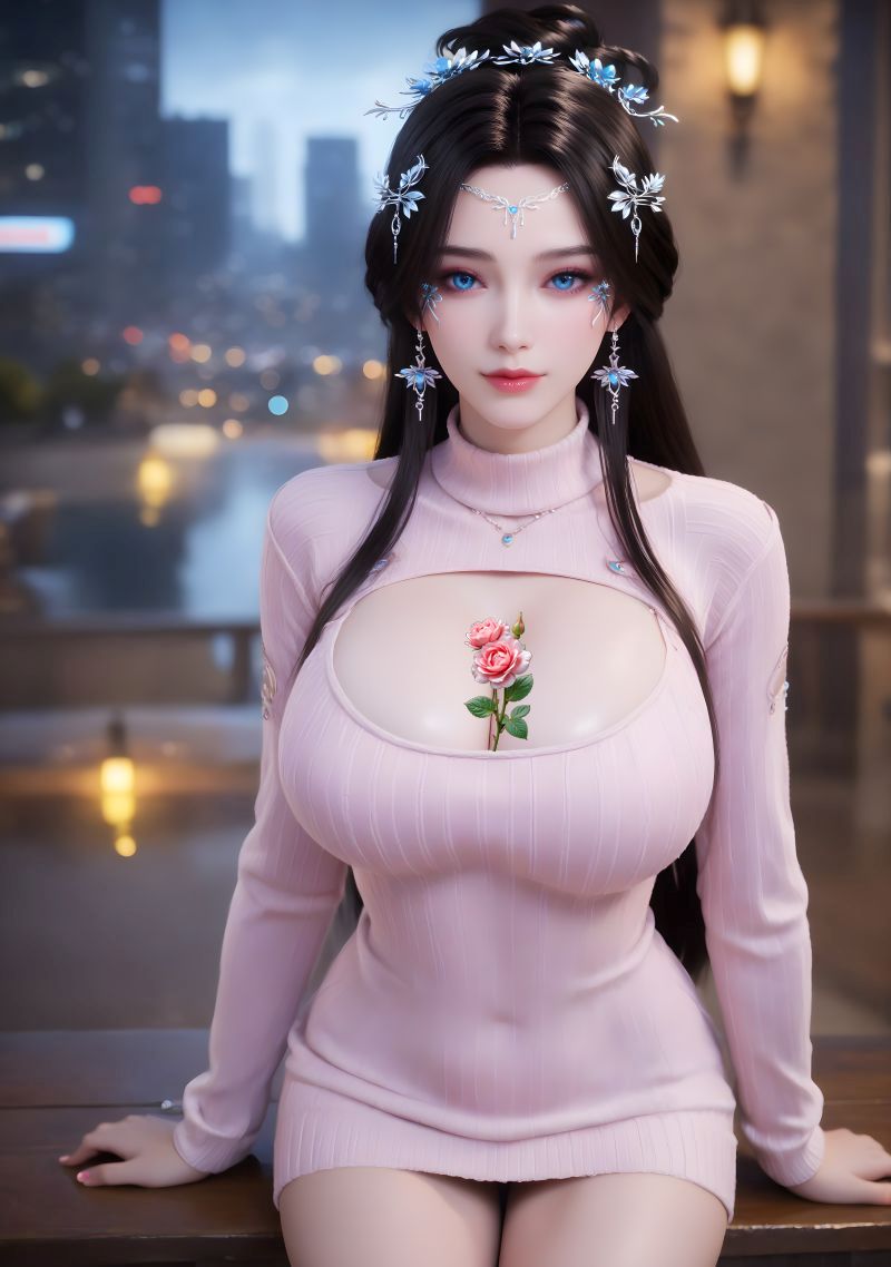 3025-呼呼-AI绘画大神国漫女神图包合集[62套31.5G] - 全文