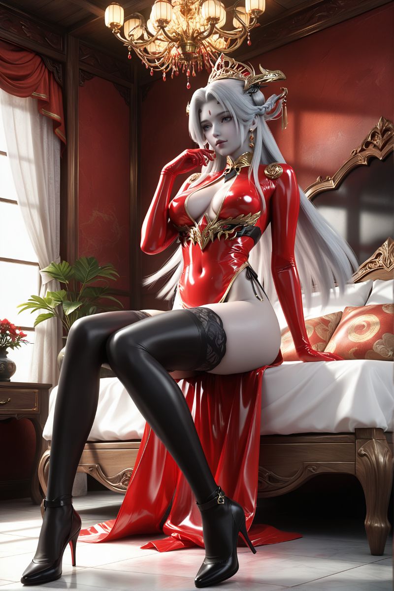 3190-伍元超市-AI绘画大神国漫女神图包合集[6套-2.5G]